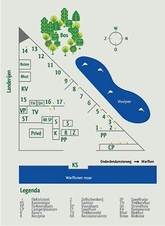 Camping Zuiderhorn: Plattegrond