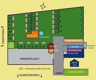 Minicamping 't Hinkel: Plattegrond