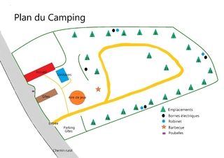 SVR Natuurcamping Keraluic: Plattegrond