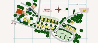 Camping La Brouquere: Plattegrond