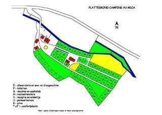 Camping Au Mica: Plattegrond