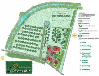 Camping De Nieuwe Riet: Plattegrond