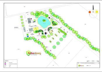 Minicamping Falkenborg: Plattegrond