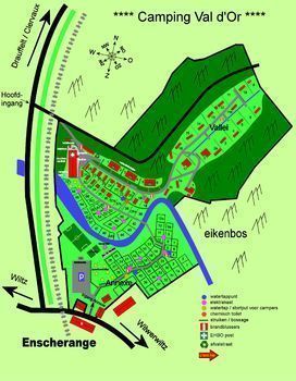 Camping Val d'Or: Plattegrond