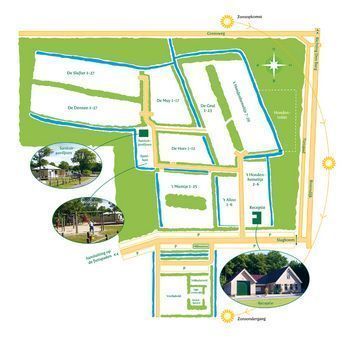 Kampeerterrein/Camping 't Woutershok: Plattegrond