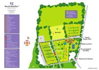 SVR Camping Narvik HomeParc Bergse Zand: Plattegrond