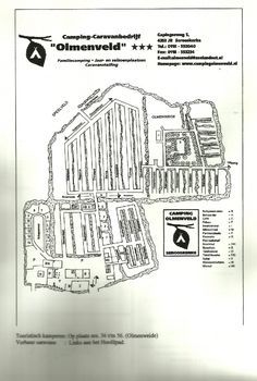 Camping Olmenveld: Plattegrond