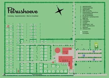 Camping Petrushoeve: Plattegrond