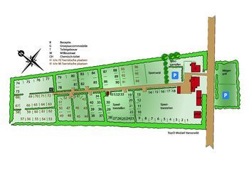 Camping De Bosrand (Laren): Plattegrond