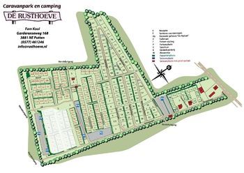 Camping De Rusthoeve (Putten): Plattegrond