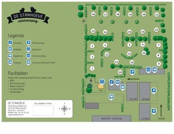 Minicamping De Stamhoeve: Plattegrond