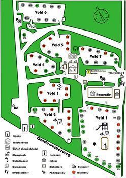 Camping Midzomer: Plattegrond