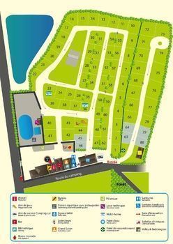 Familiecamping Eguzon la Garenne: Plattegrond