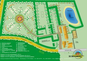 Camping De Bovenberg: Plattegrond